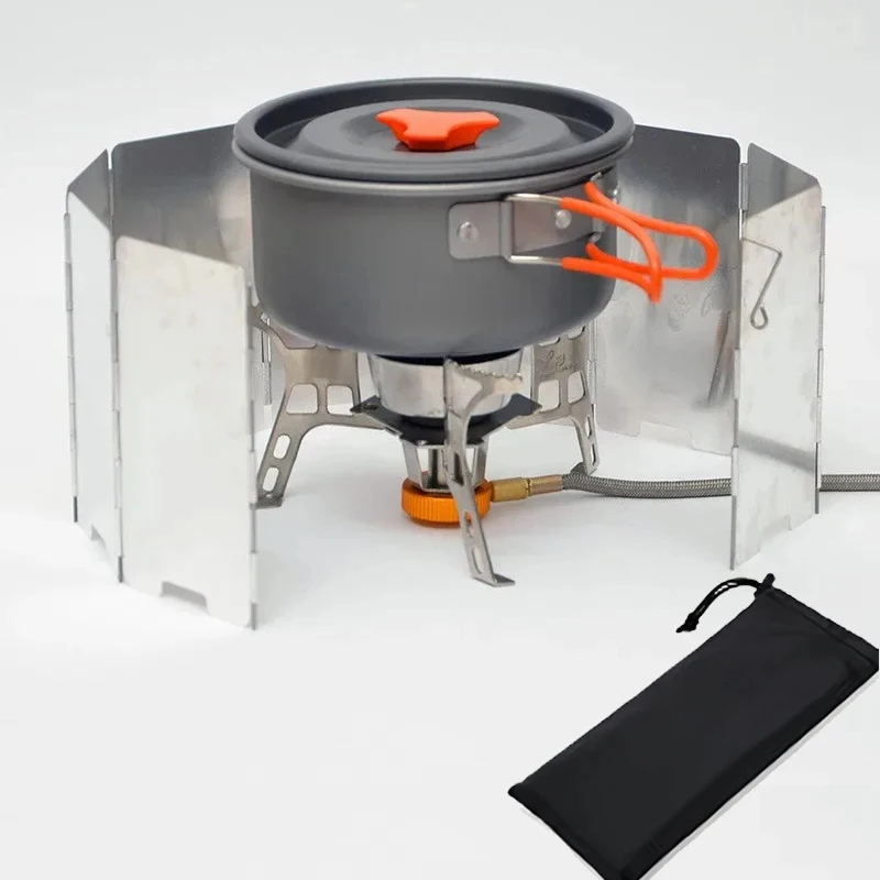 Camping Cooking Windscreen - 8/10 szt. Kuchenka gazowa typu tablet,