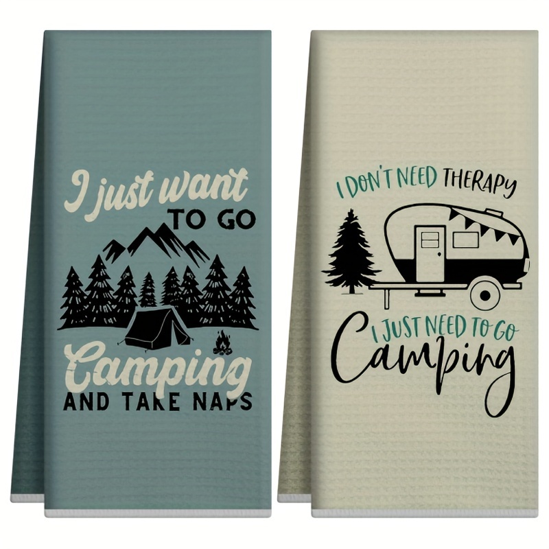 Camping Cooking Essentials - 2 szt., Kuchenne ręczniki w stylu