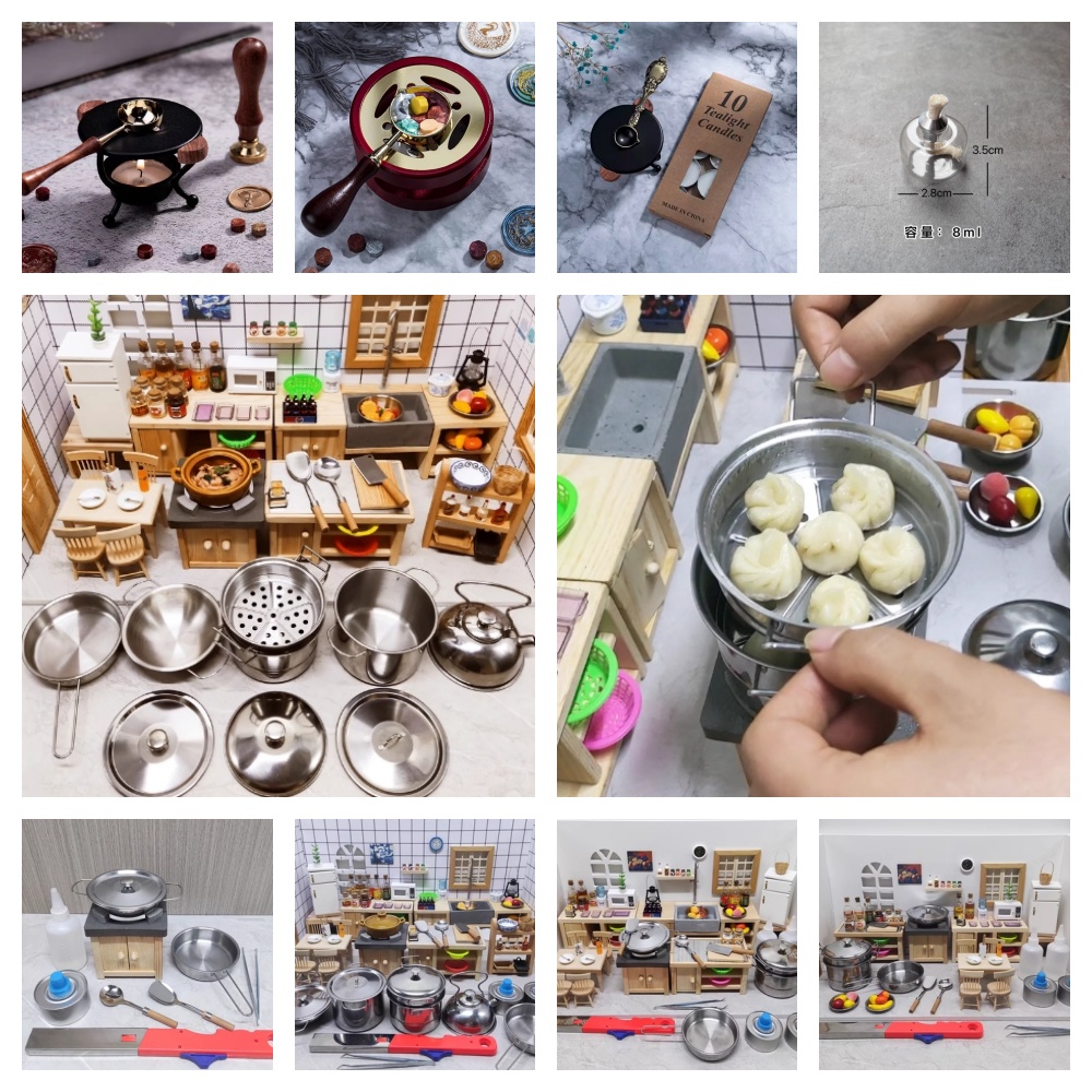 Camping Cooking Alcohol - Domek dla lalek Miniaturowa symulacja kuchni