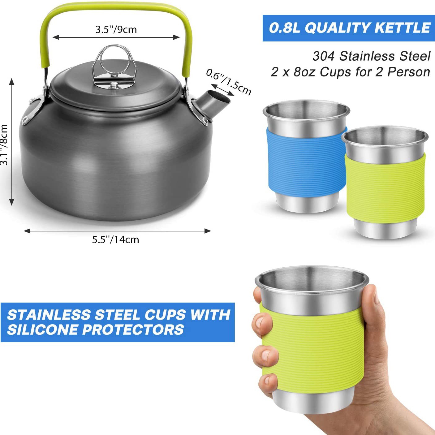 Zestaw do gotowania na kemping – Camping Cooking Gear Set recenzja i cena