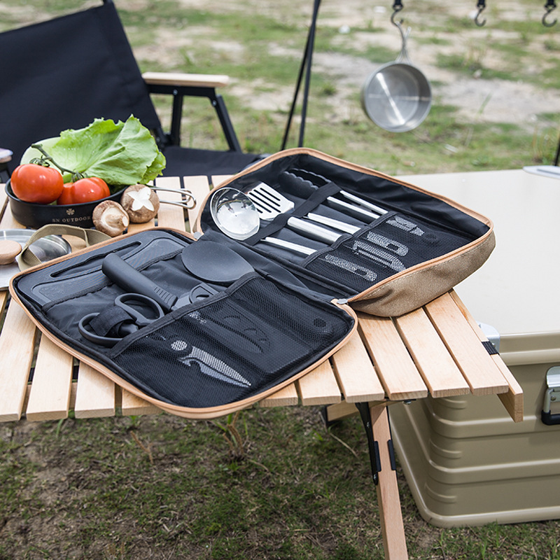 8-częściowy zestaw naczyń kuch – Camping Cooking Gear Set recenzja i cena