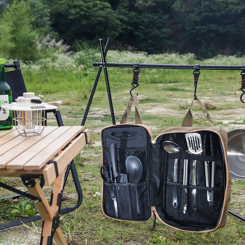8-częściowy zestaw naczyń kuch – Camping Cooking Gear Set recenzja i cena