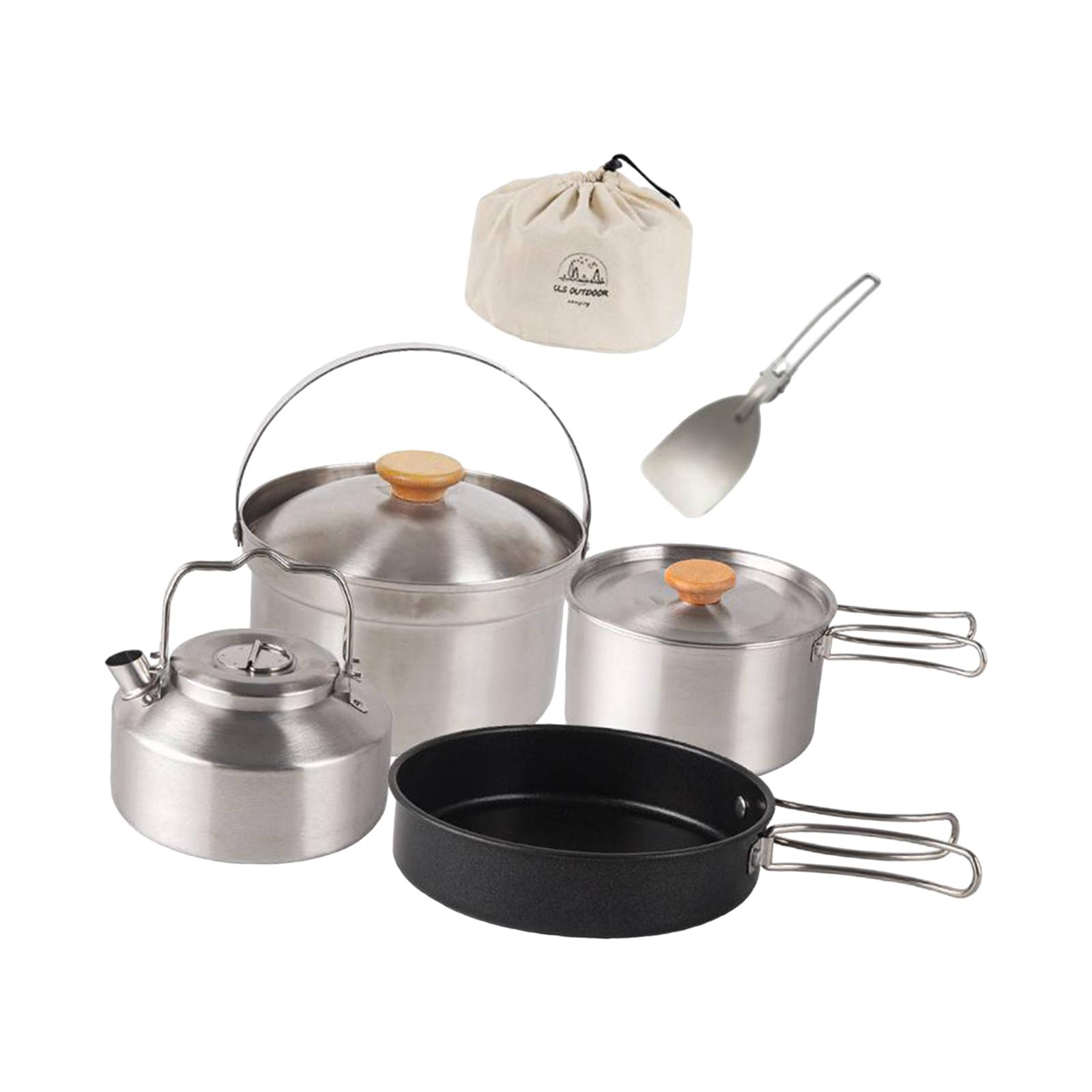 Naczynia kempingowe, sprzęt ku – Camping Cooking Gear Set recenzja i cena