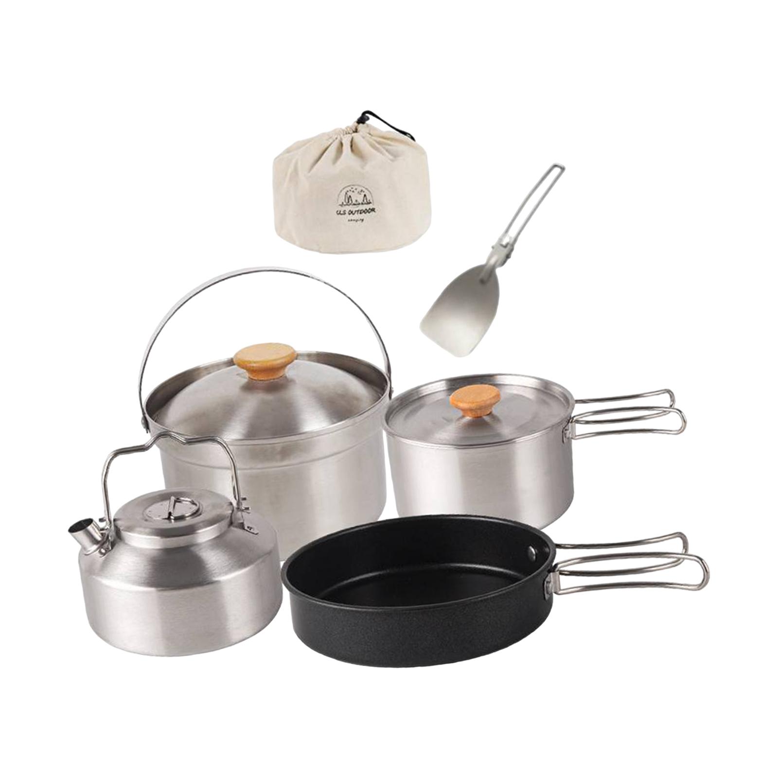 Naczynia kempingowe, sprzęt ku – Camping Cooking Gear Set recenzja i cena