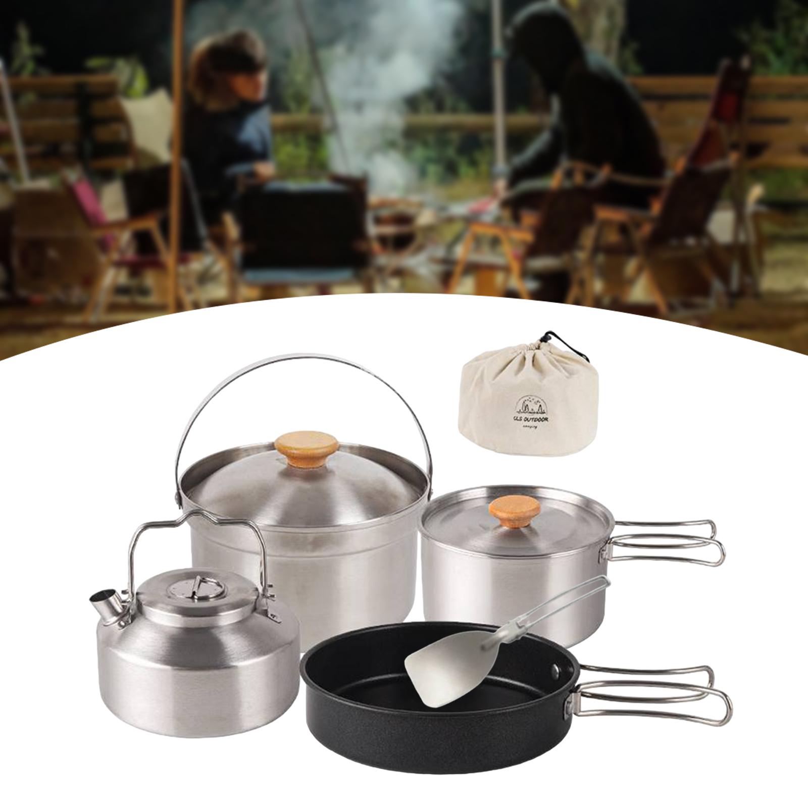 Naczynia kempingowe, sprzęt ku – Camping Cooking Gear Set recenzja i cena