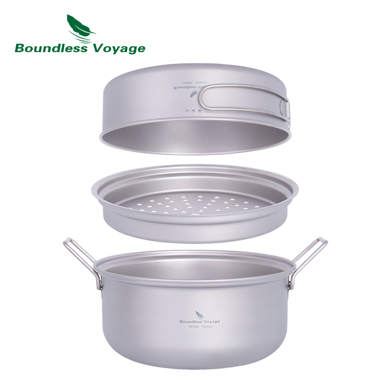 Zestaw Tytanowy Garnek Parowy  – Camping Cooking Pan recenzja i cena