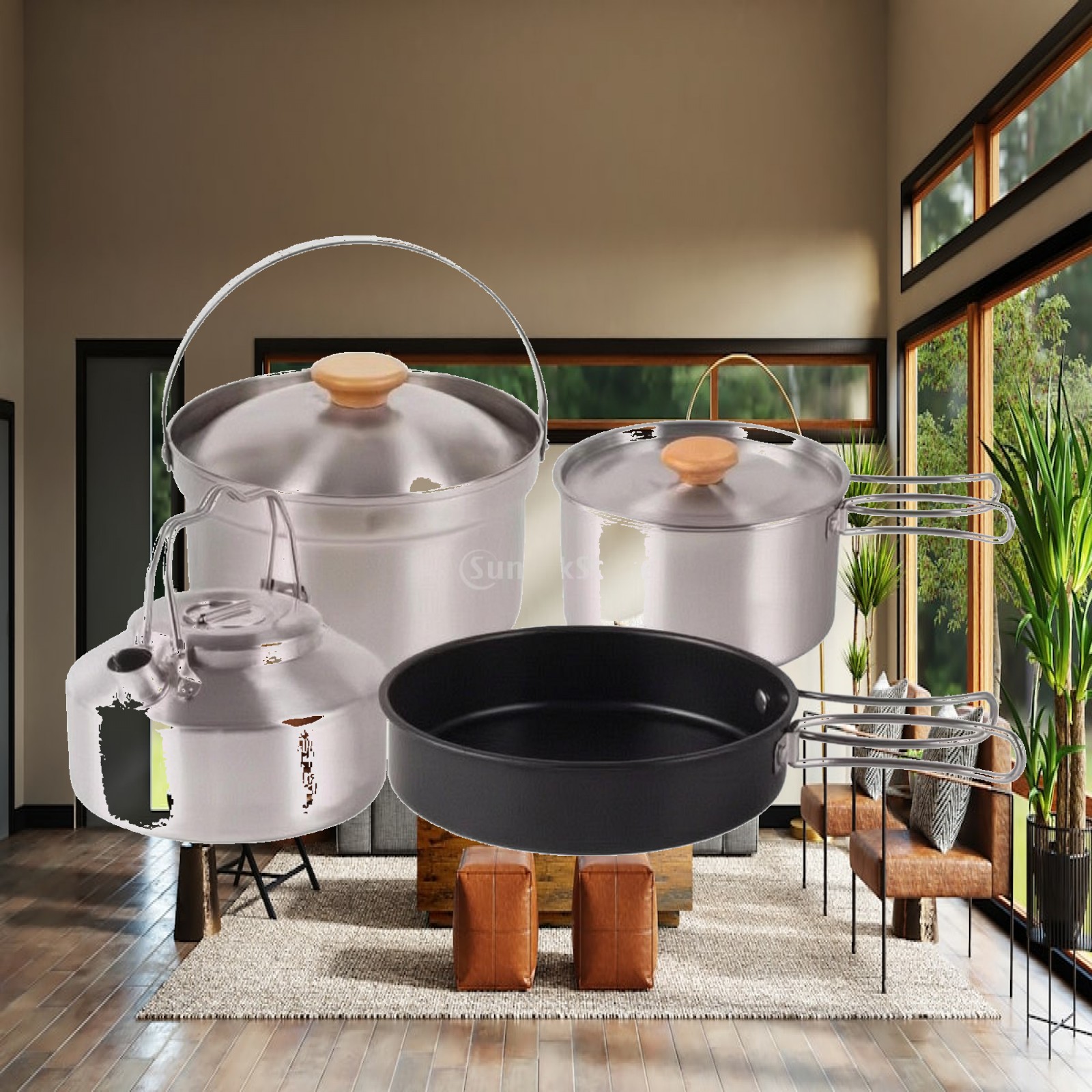 4-częściowy zestaw naczyń kuch – Camping Cooking Mess Kit recenzja i cena