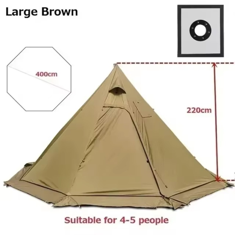 Bardzo lekki namiot piramidowy – Camping Cooking Snow recenzja i cena