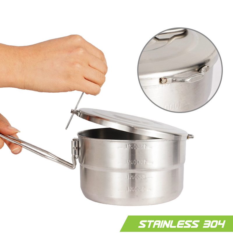 Naczynie do gotowania na zewną – Camping Cooking Pot With Lid recenzja i cena