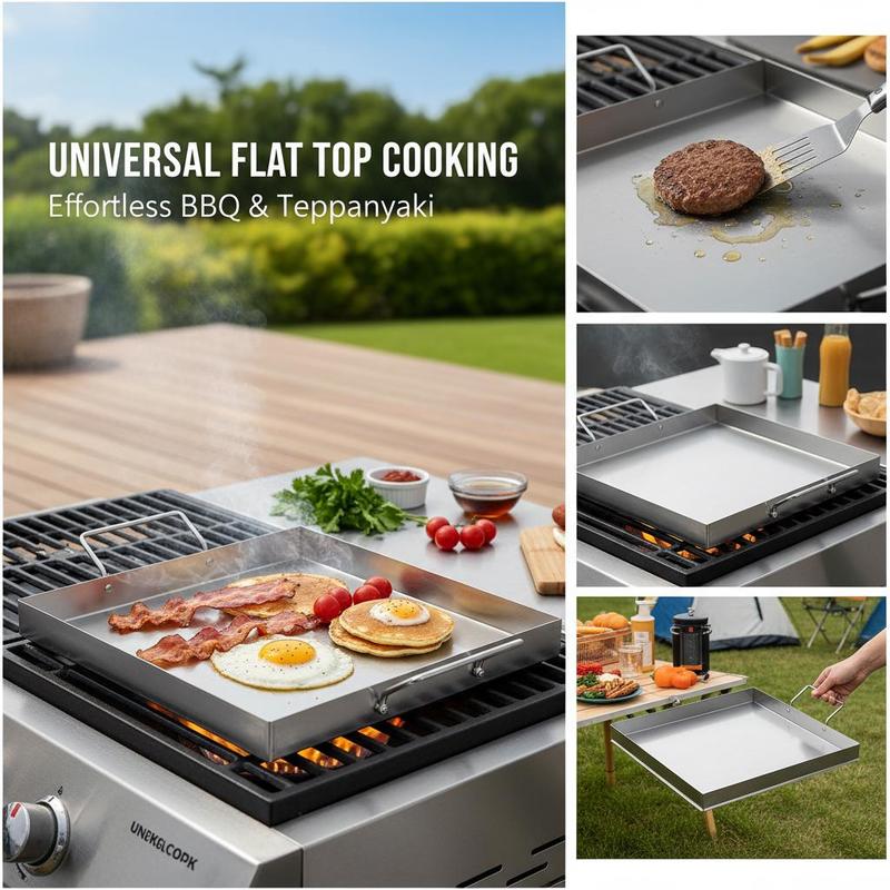 Uniwersalna płaska płyta grill – Camping Cooking Pan recenzja i cena