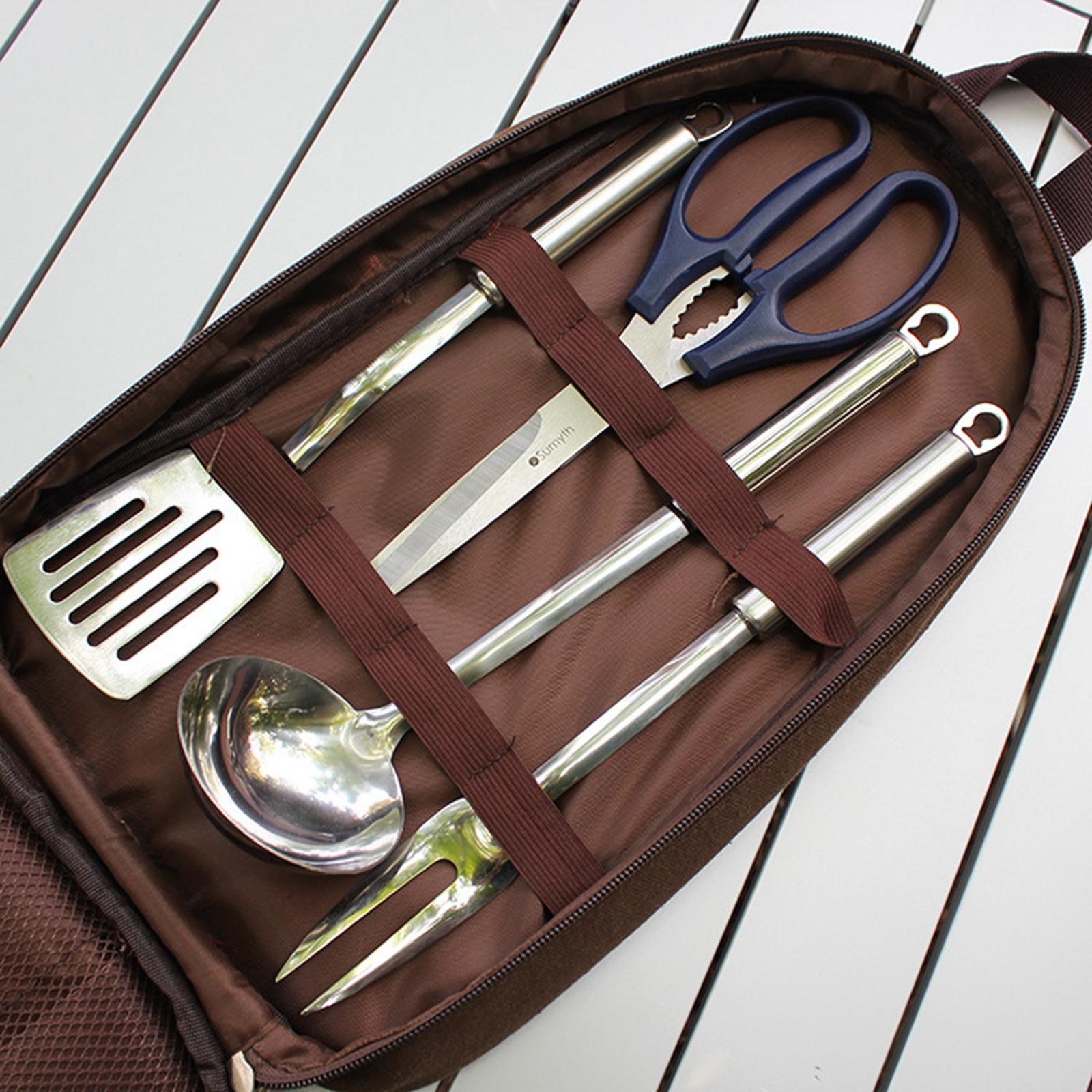 7-częściowy zestaw przyborów k – Camping Cooking Gear Set recenzja i cena