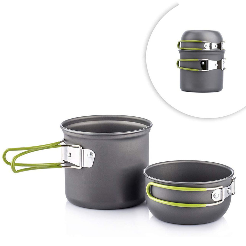 Ultralekkie garnki kempingowe  – Camping Cooking Gear Set recenzja i cena