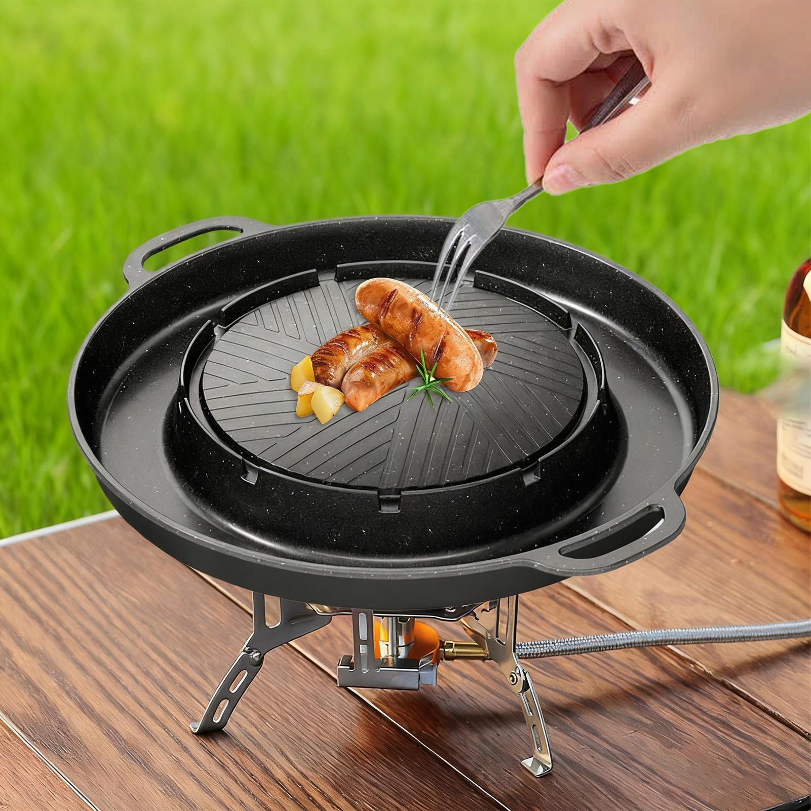 Grill i patelnia 2w1 na kuchen – Camping Cooking Pan recenzja i cena