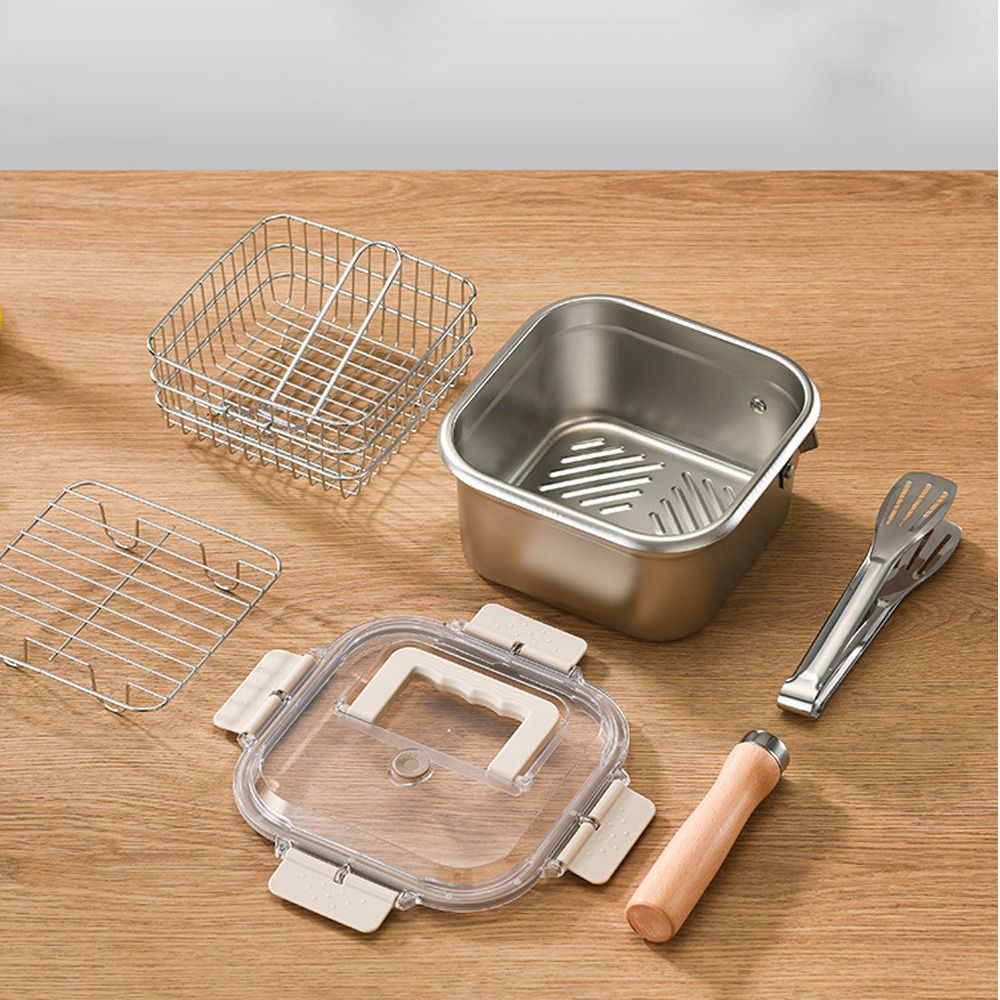 Przenośna patelnia ze stali ni – Camping Cooking Gear Set recenzja i cena