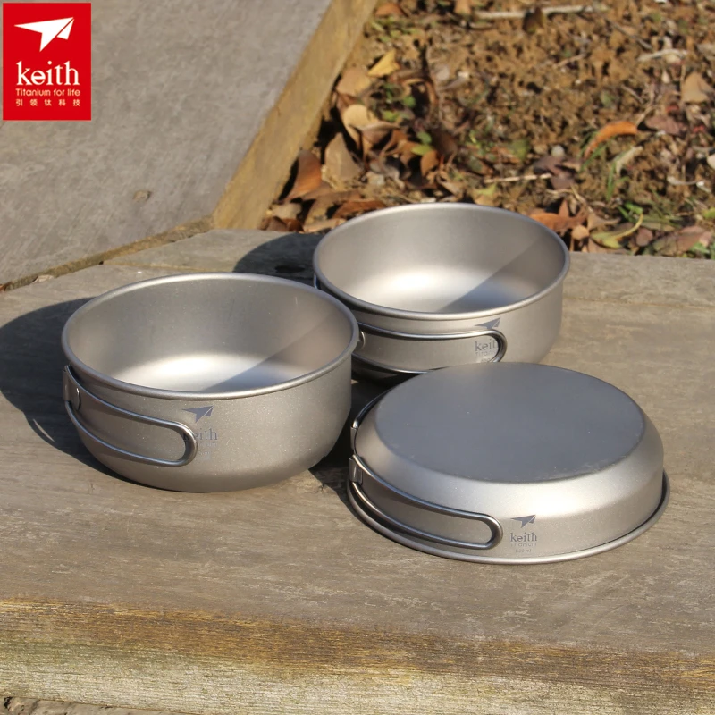 Keith 3PCS Titanium Cookware P – Camping Cooking Pan recenzja i cena