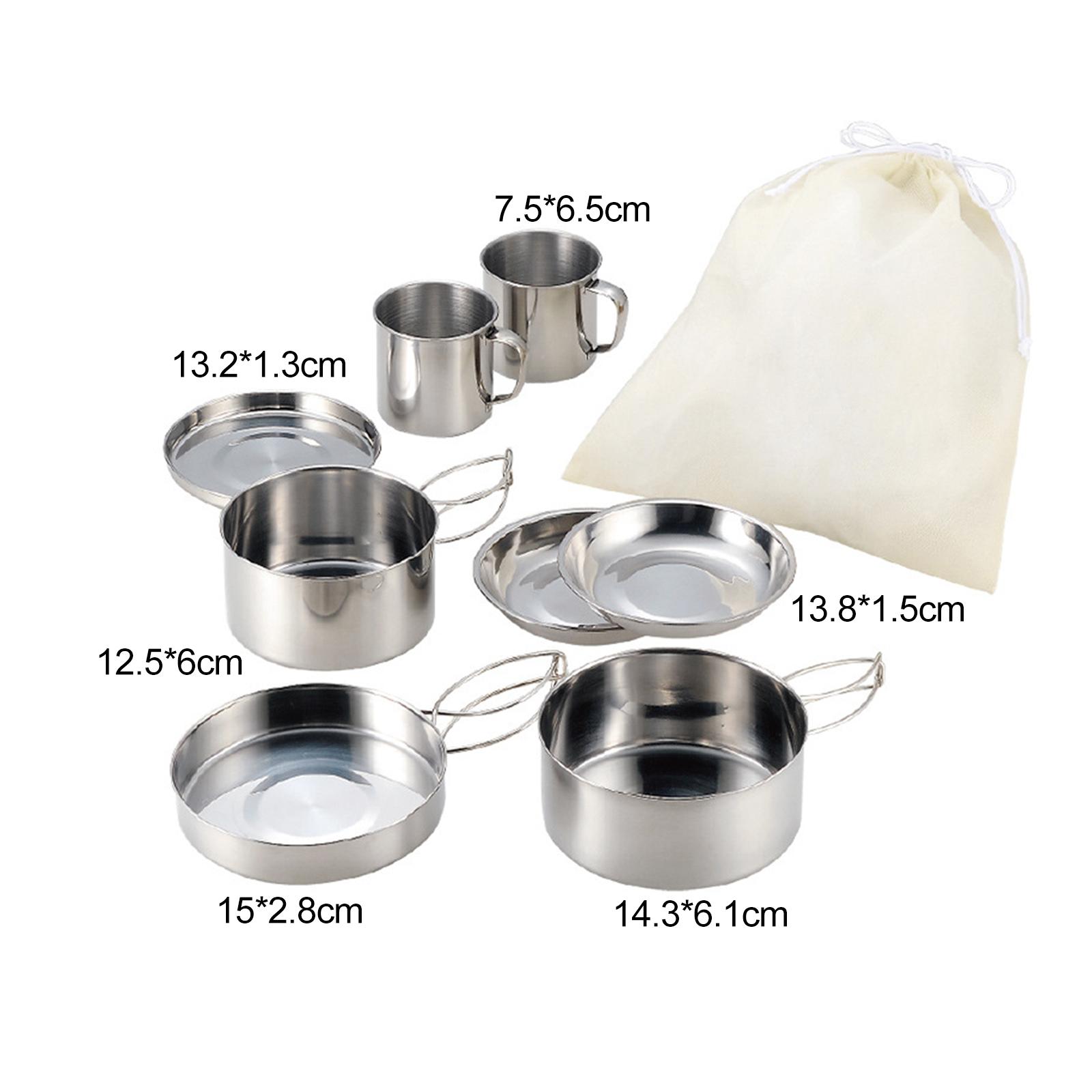 8-częściowy Zestaw Naczyń Kemp – Camping Cooking Mess Kit recenzja i cena