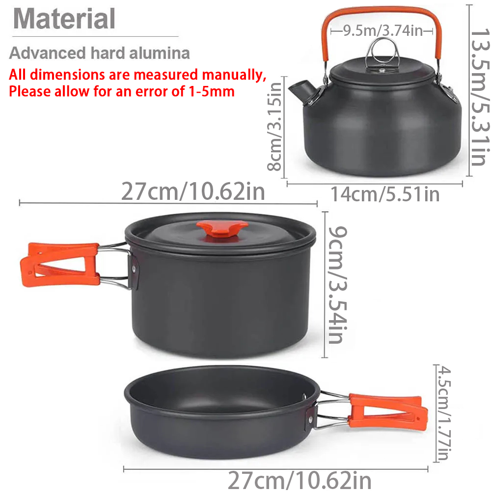 1 sztuk/1 zestaw zestaw naczyń – Camping Cooking Gear Set recenzja i cena
