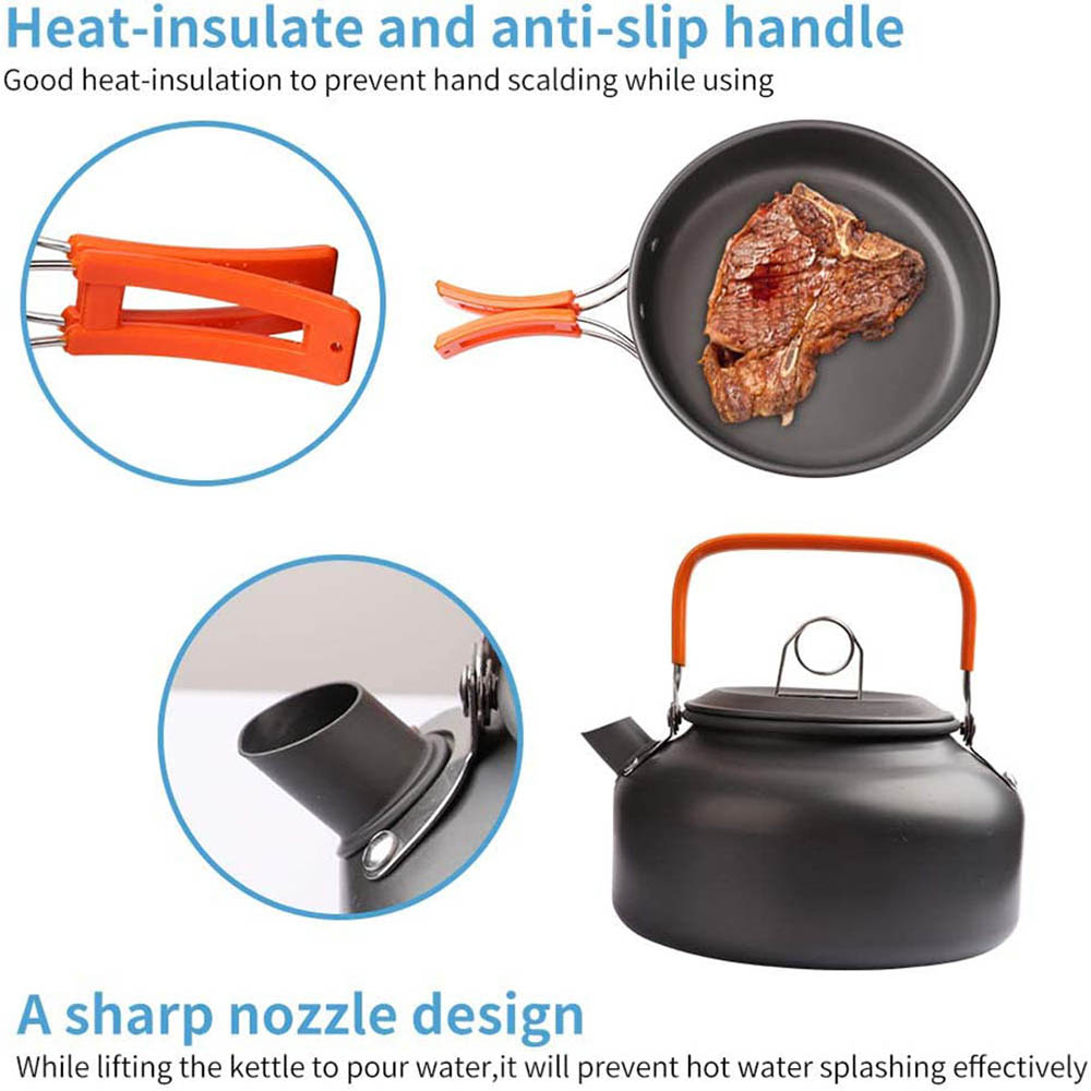 1 sztuk/1 zestaw zestaw naczyń – Camping Cooking Gear Set recenzja i cena