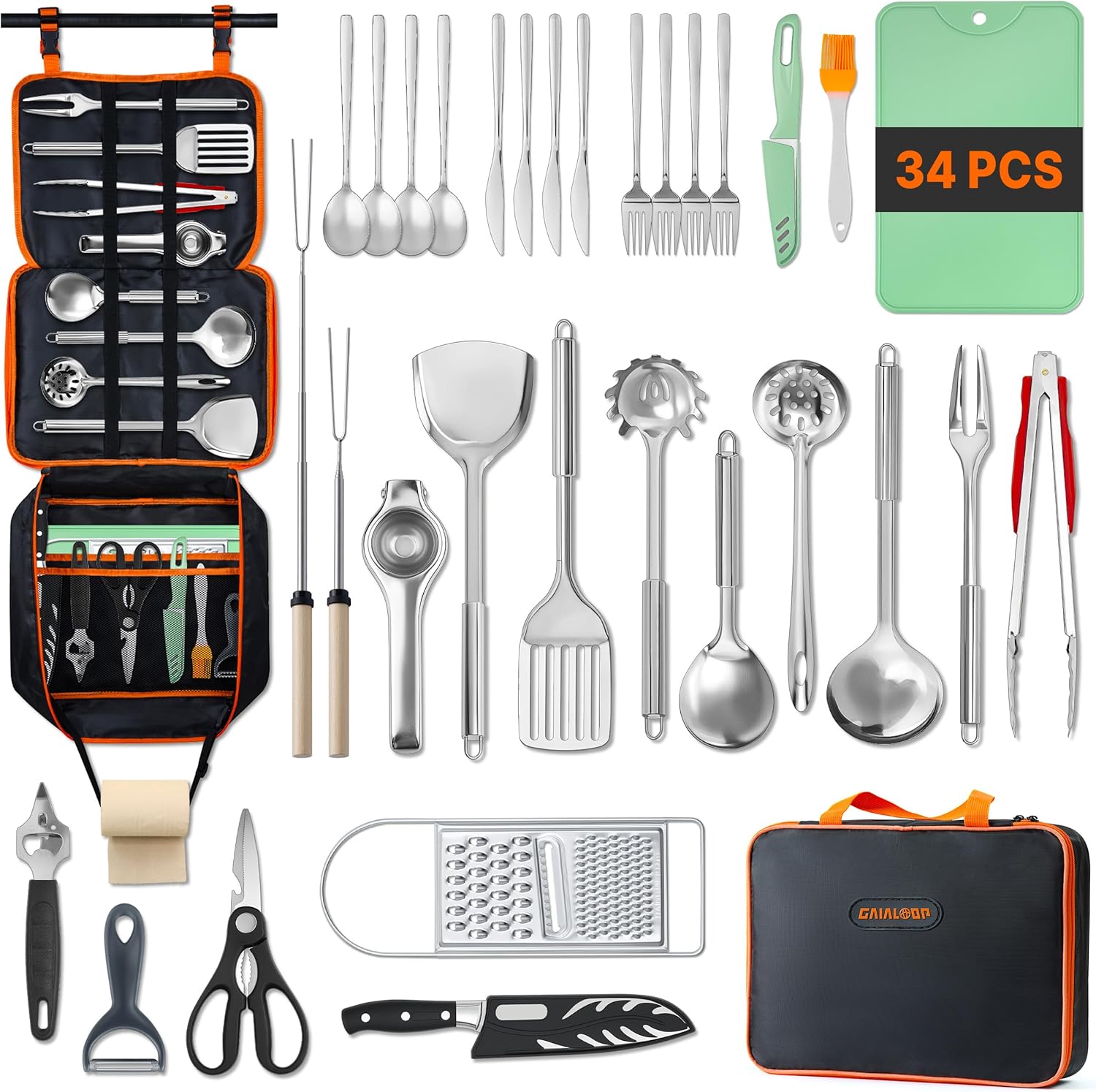 Zestaw przyborów kuchennych do – Camping Cooking Essentials recenzja i cena