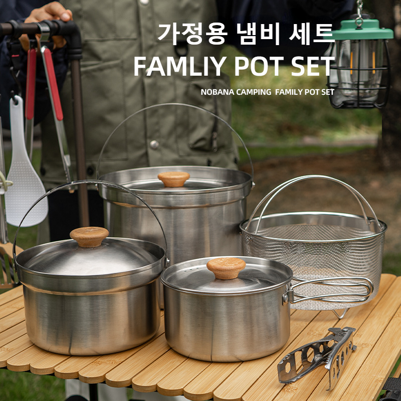 NOBANA najnowszy zestaw garnkó – Camping Cooking Pan recenzja i cena