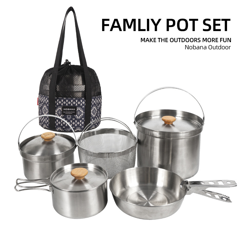 NOBANA najnowszy zestaw garnkó – Camping Cooking Pan recenzja i cena