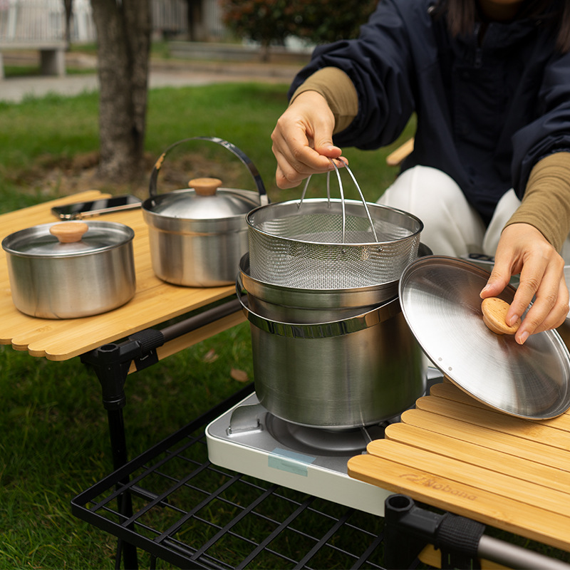 NOBANA najnowszy zestaw garnkó – Camping Cooking Pan recenzja i cena