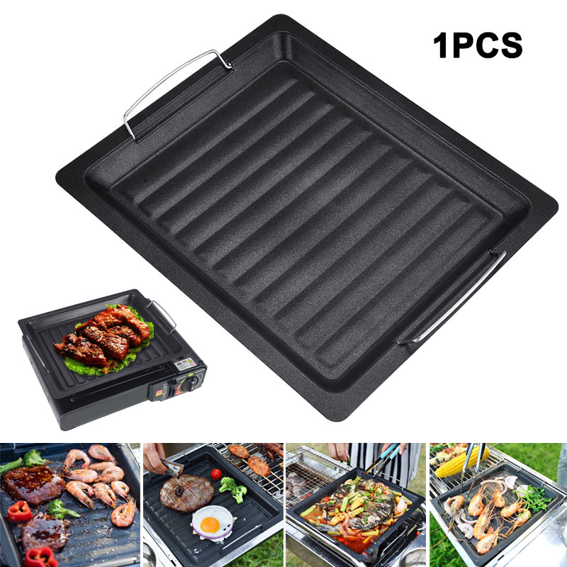 Gruba kwadratowa patelnia gril – Camping Cooking Pan recenzja i cena