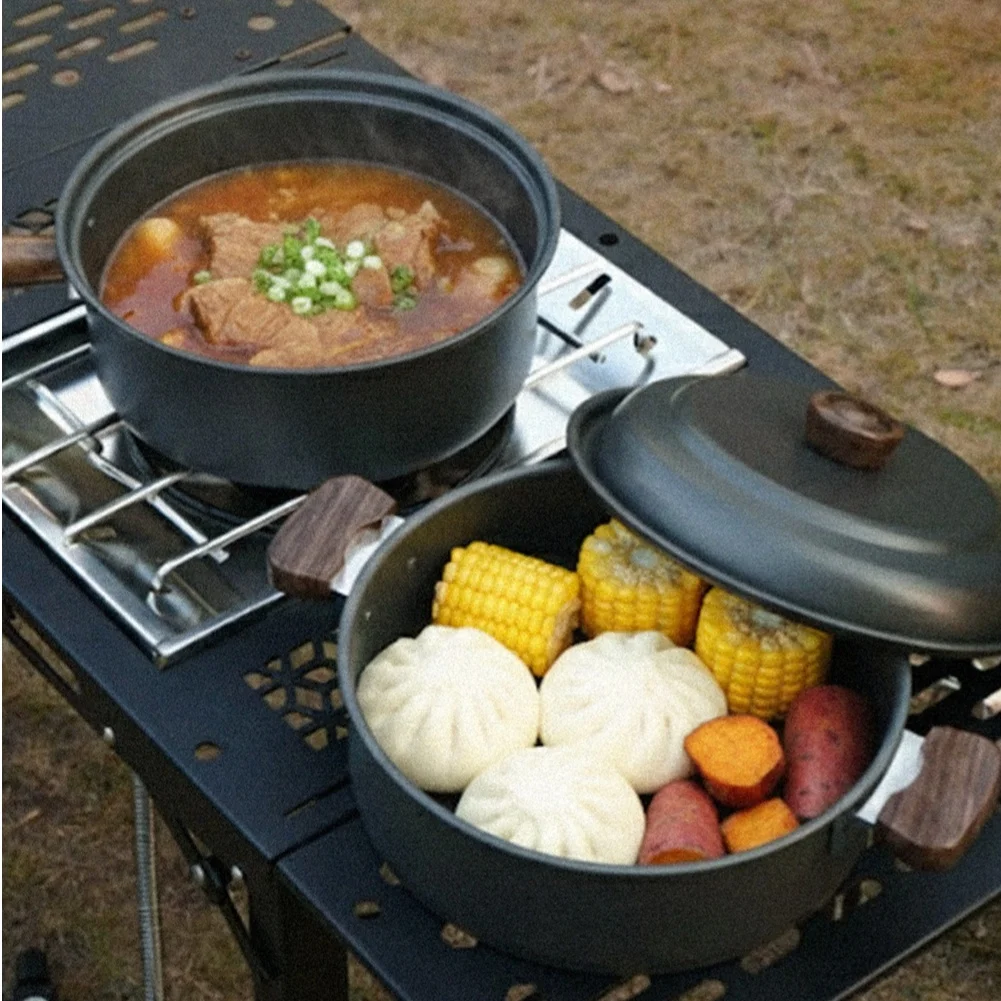 Zestaw garnków kempingowych 3L – Camping Cooking Pot With Lid recenzja i cena