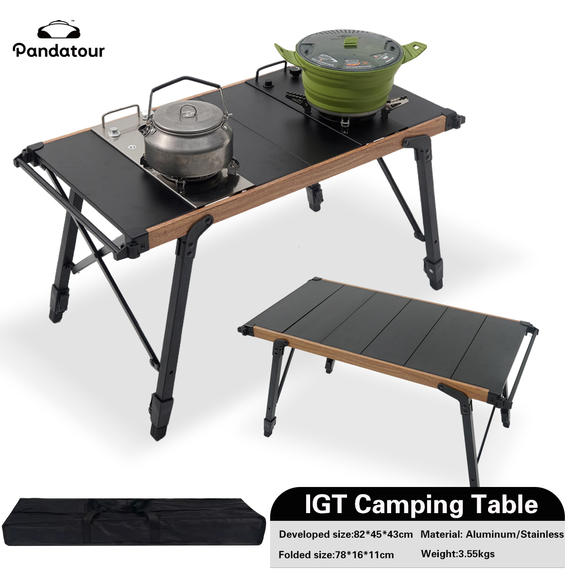 Stół kempingowy Pandatour IGT, – Camping Cooking Set Compact recenzja i cena