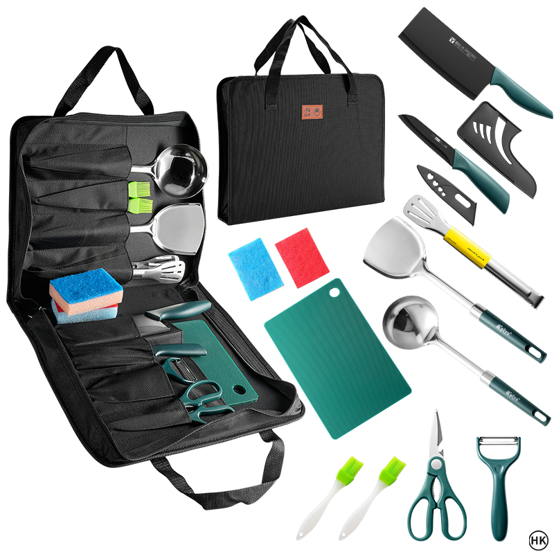 13 szt. Zestaw do gotowania na – Camping Cooking Essentials recenzja i cena