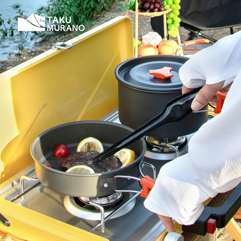 Zestaw naczyń kuchennych do bi – Camping Cooking Gear Set recenzja i cena