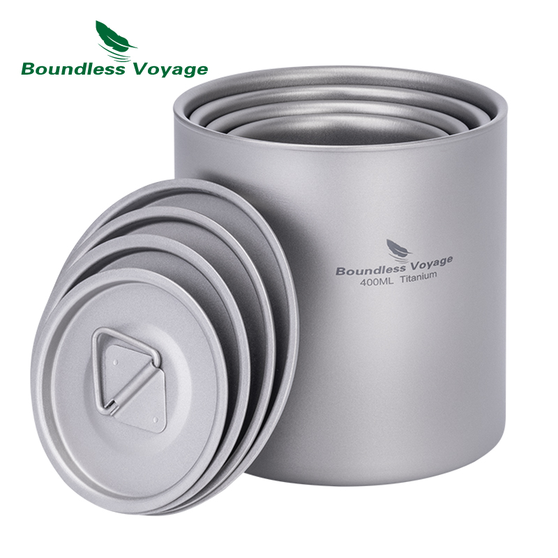 Boundless Voyage Tytanowe kubk – Camping Cooking Kit recenzja i cena
