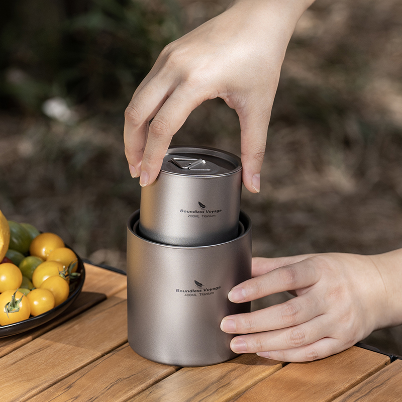 Boundless Voyage Tytanowe kubk – Camping Cooking Kit recenzja i cena