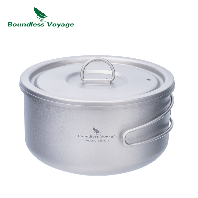 Boundless Voyage Tytanowy garn – Camping Cooking Pan recenzja i cena