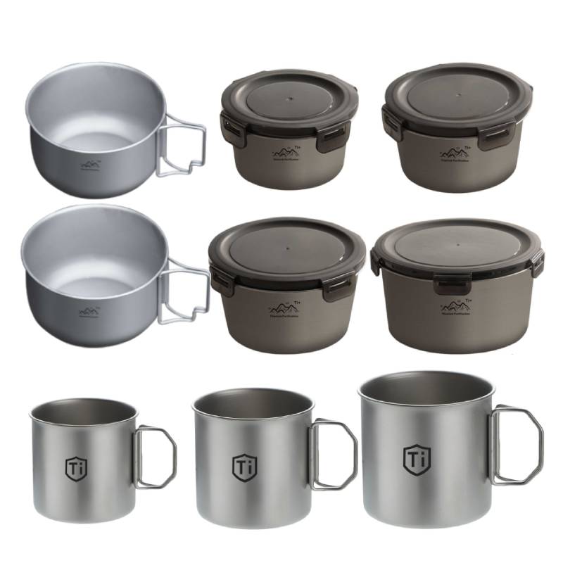 Zestaw naczyń kempingowych do  – Camping Cooking Mess Kit recenzja i cena