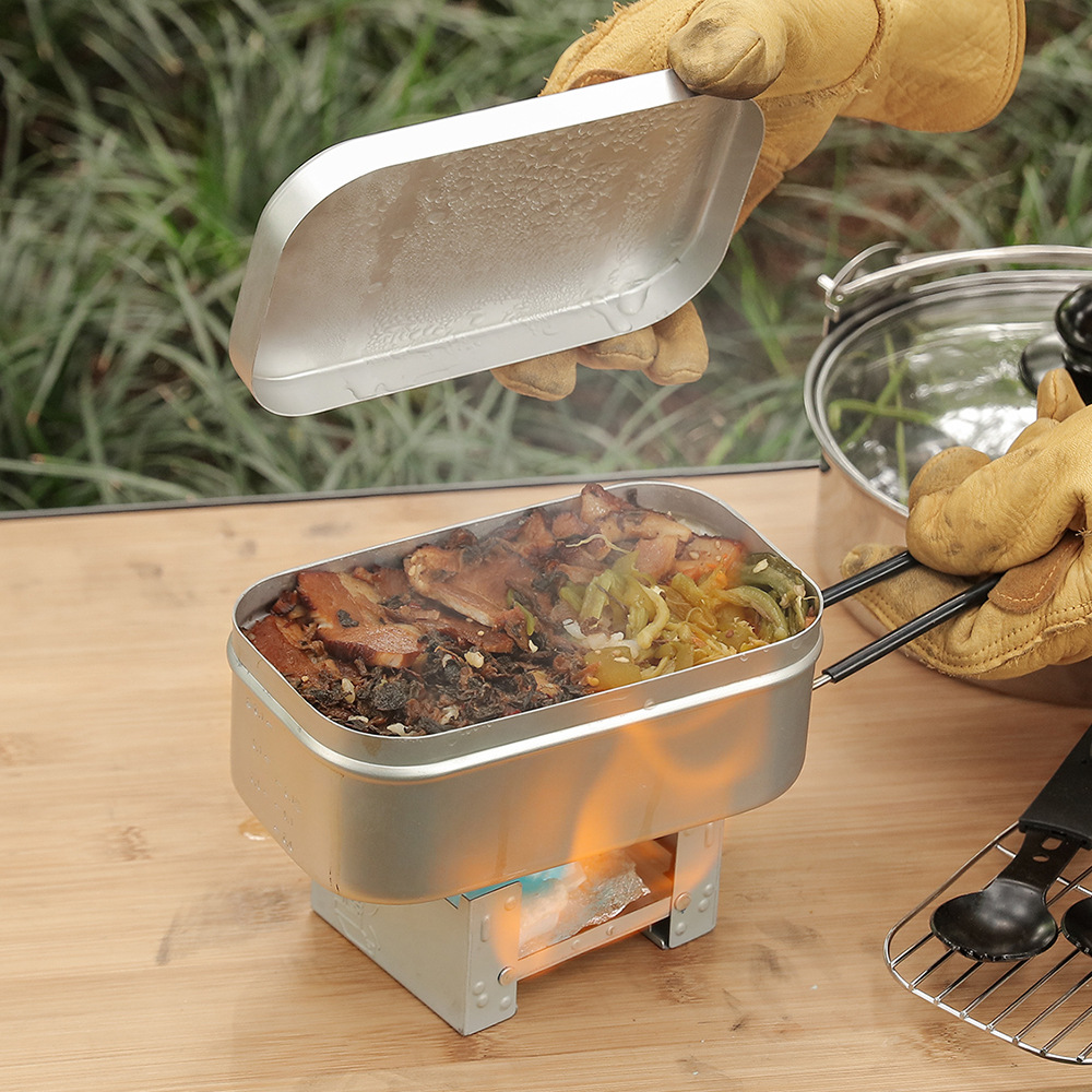 Aluminiowy zestaw do gotowania – Camping Cooking Mess Kit recenzja i cena