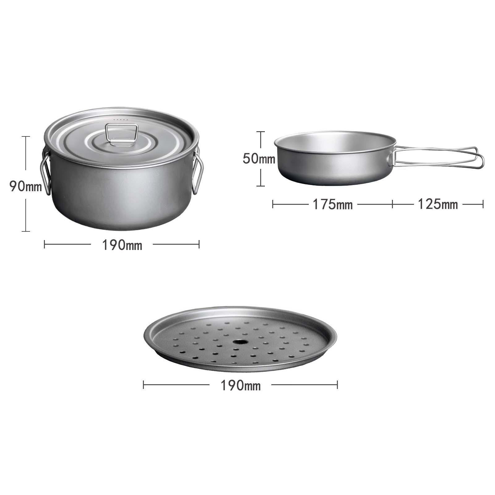 Naczynia kuchenne do biwakowan – Camping Cooking Mess Kit recenzja i cena
