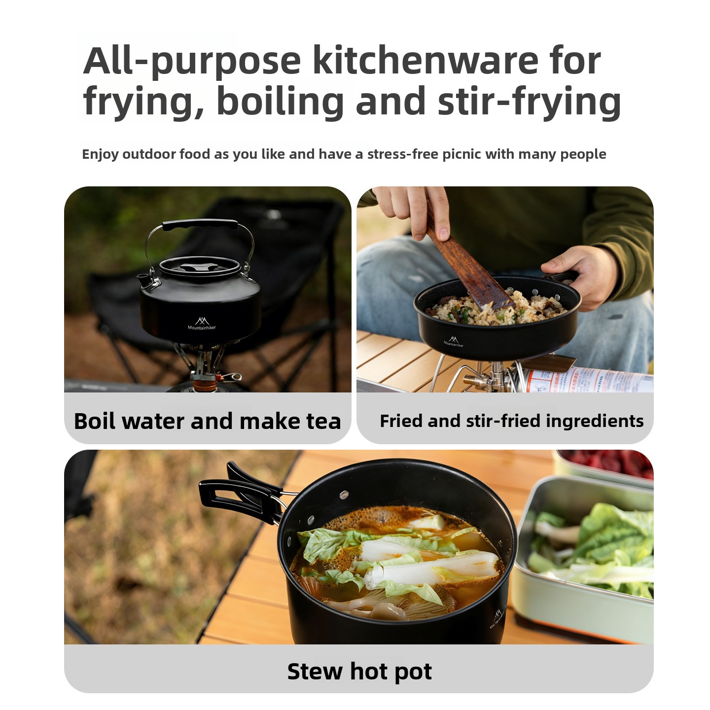 MOUNTAINHIKER Trzy Cztery Pięc – Camping Cooking Set Compact recenzja i cena