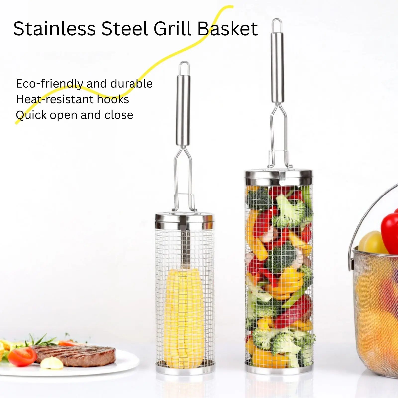 Kosz do grillowania ze stali n – Camping Cooking Essentials recenzja i cena