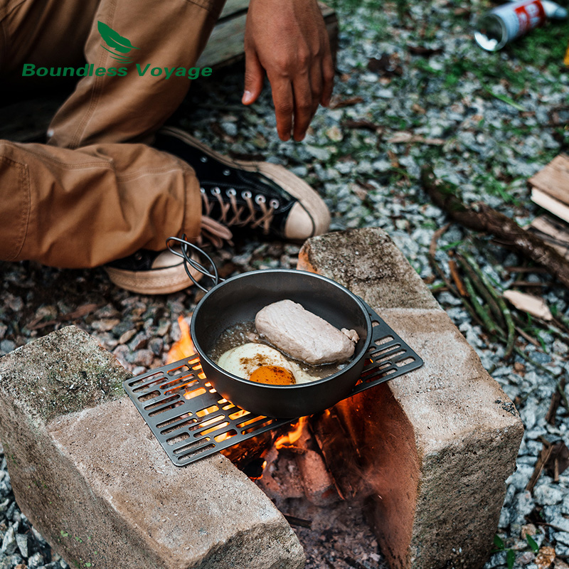 Boundless Voyage Outdoor Campi – Camping Cooking Pan recenzja i cena